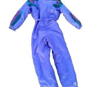 Vintage 80's Touch 9 One Piece Ski Snow Suit size 8